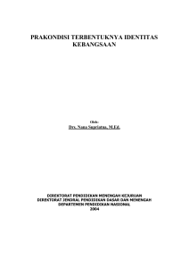 Prakondisi Terbentuknya Identitas Kebangsaan - e