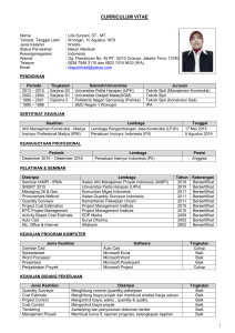 curriculum vitae - Synthesis Development