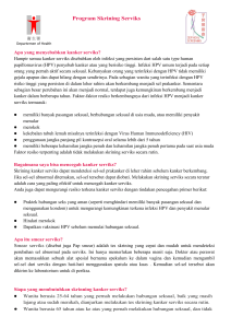 Cervical Screening Programme Department of Health