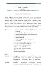 Instruksi Presiden Republik Indonesia Nomor 01 Tahun