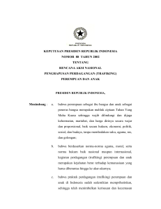 keputusan presiden republik indonesia nomor 88 tahun 2002