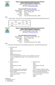 SEKOLAH TINGGI MANAJEMEN INFORMATIKA DAN KOMPUTER