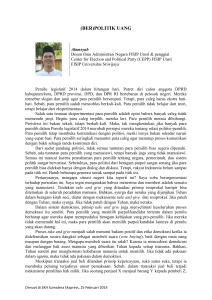 (ber)politik uang - ePrints Sriwijaya University