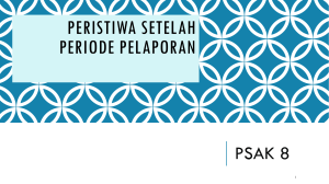 PERISTIWA SETELAH TANGGAL PELAPORAN