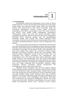 1 BAB PENDAHULUAN Latar Belakang Pembangunan nasional