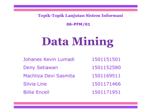Data Mining - Machliza Devi Portfolio