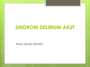 SINDROM DELIRIUM AKUT