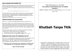 Khutbah Tanpa Titik - Al