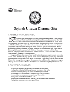 Sejarah Utsawa Dharma Gita