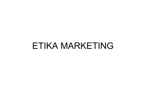 ETIKA MARKETING