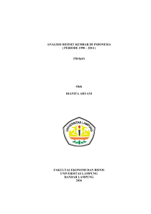 ANALISIS DEFISIT KEMBAR DI INDONESIA ( PERIODE 1990