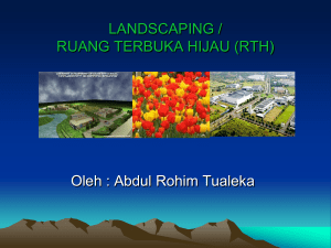 RUANG TERBUKA HIJAU (RTH)