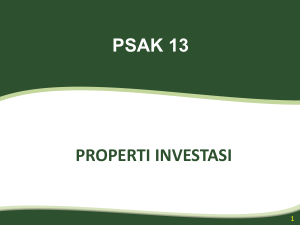 PSAK 13 Properti Investasi