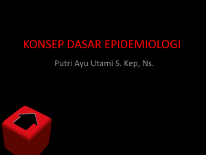 konsep dasar epidemiologi - Universitas Borneo Tarakan