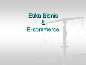 Etika Bisnis dan E-commerce