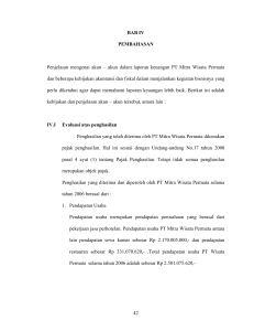 akun dalam laporan keuangan PT Mitra Wisata Permata dan