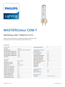 < MASTERColour CDM-T 70W/830 G12 1CT/12