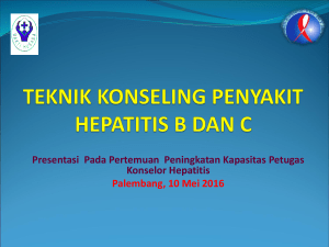 TEKNIK KONSELING PENYAKIT HEPATITIS B DAN C