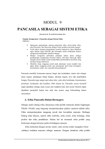 (PANCASILA ETIKA BERNEGARA).