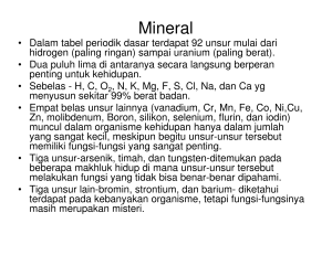 Mineral - USU OCW