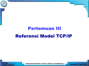 Pertemuan03 – Referensi Model TCP-IP