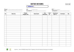 DAFTAR IBU HAMIL form: M - B2 POSDAYA : . Dusun