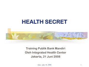 HEALTH SECRET