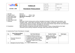 Manajemen Keuangan - Pedoman Mahasiswa