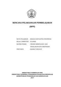 MP-23-SMA RPP Bahasa dan Sastra Indonesia