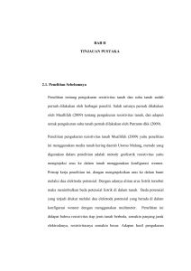 7 BAB II TINJAUAN PUSTAKA 2.1. Penelitian Sebelumnya