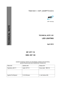 TN001/ES1.1.1/EFF_SK/BPPT/IV/2012 BPP Teknologi TECHNICAL