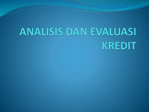 analisis dan evaluasi kredit
