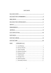DAFTAR ISI HALAMAN JUDUL