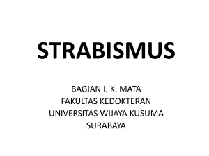 strabismus - FK UWKS 2012 C