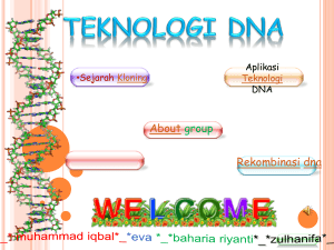 Teknologi DNA - muhammad iqbal