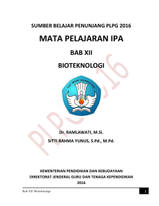 bab-12-bioteknologi - Fakultas Keguruan dan Ilmu Pendidikan (FKIP)