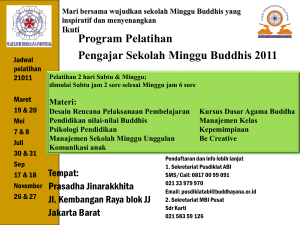 Program Pelatihan Pengajar Sekolah Minggu Buddhis 2011 Mari