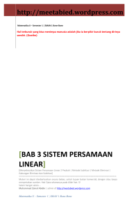 bab 3 sistem persamaan linear