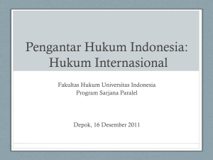 Pengantar Hukum Indonesia: Hukum Internasional
