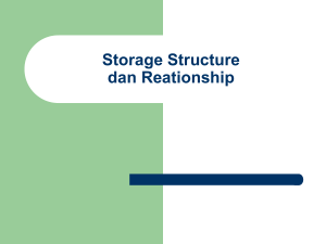 Storage Structure dan Reationship