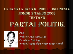 undang undang republik indonesia nomor 2 tahun 2008 tentang