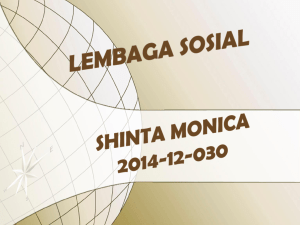 PP Lembaga Sosial - 201412030 – Shinta Monica