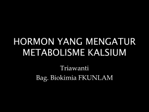 hormon yang mengatur metabolisme kalsium