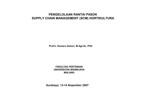 pengelolaan rantai pasok supply chain management (scm)