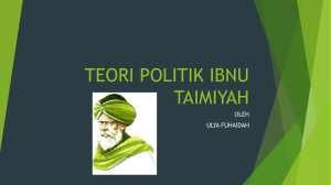 teori politik ibnu taimiyah