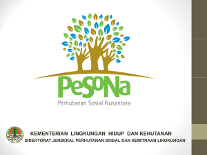 Perhutanan Sosial Nusantara - Kementerian Lingkungan Hidup dan