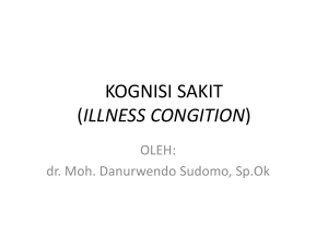 kognisi sakit (illness congition) - Official Site of dr. Moh. Danurwendo