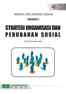 strategi organisasi dan perubahan sosial