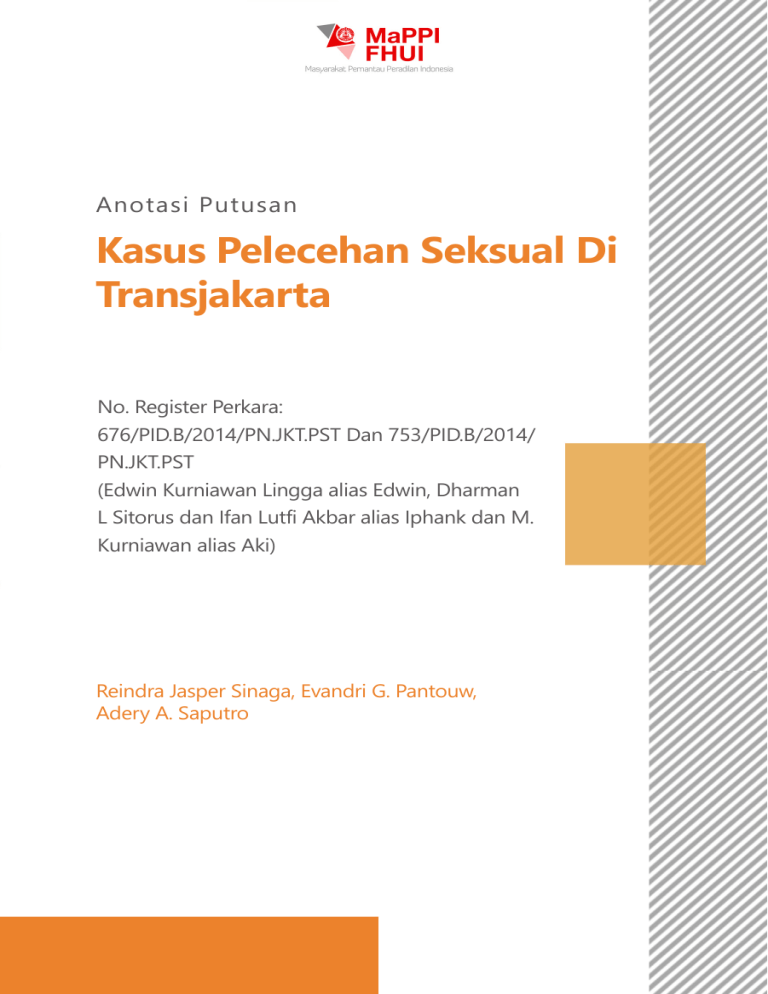 Kasus Pelecehan Seksual Di Transjakarta