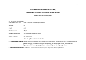 rps - Biologi UM - Universitas Negeri Malang
